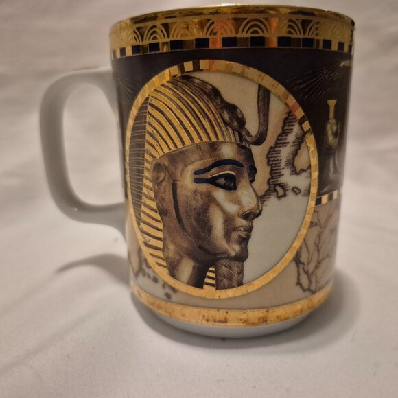 Fathi Mahmoud Pate et email Limoges fonde en 1942 Egyptian Mug/Cup - Picture 4 of 7